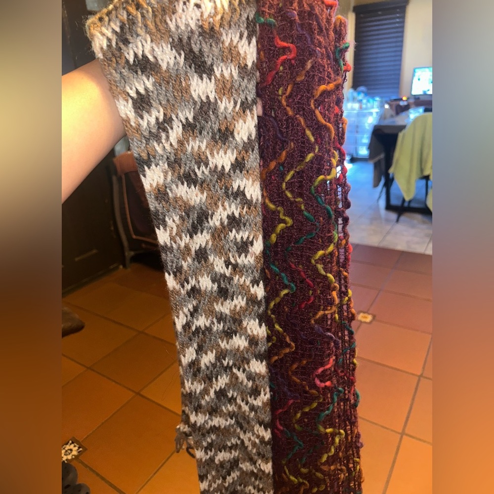 Multicolor Knit Scarves